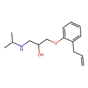 2-Propanol, 1-((1-methylethyl)amino)-3-(2-(2-propenyl)phenoxy)-, (R)- structure