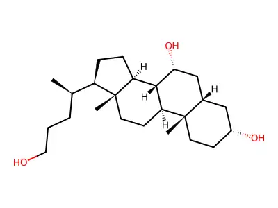 5beta-Cholane-3alpha,7alpha,24-triol structure