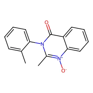4(3H)-Quinazolinone, 2-methyl-3-(2-methylphenyl)-, 1-oxide structure