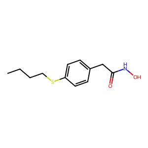 2-(对丁硫基苯基)乙酰氧肟酸 structure
