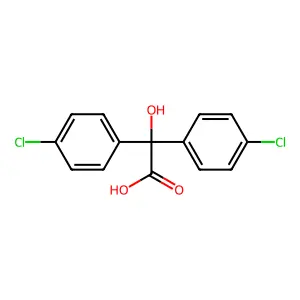4-Chloro-alpha-(4-chlorophenyl)-alpha-hydroxybenzeneacetic acid structure