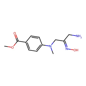 Methyl 4-[(3-amino-2-hydroxyiminopropyl)-methylamino]benzoate structure