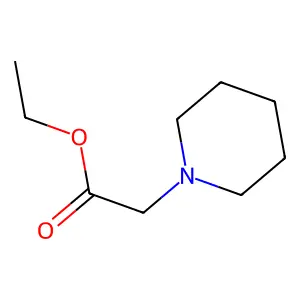 1-Piperidineacetic acid, ethyl ester structure