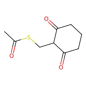 S-[(2,6-dioxocyclohexyl)methyl] ethanethioate structure