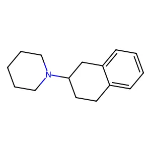 Piperidine, 1-(1,2,3,4-tetrahydro-2-naphthyl)- structure