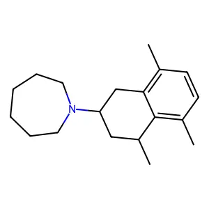 1-(4,5,8-Trimethyl-1,2,3,4-tetrahydro-2-naphthalenyl)azepane structure