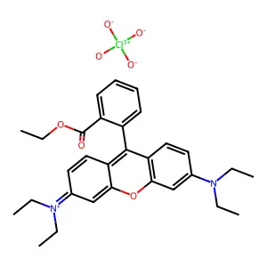 罗丹明3B高氯酸盐 structure