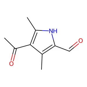 4-Acetyl-3,5-dimethyl-1H-pyrrole-2-carboxaldehyde structure