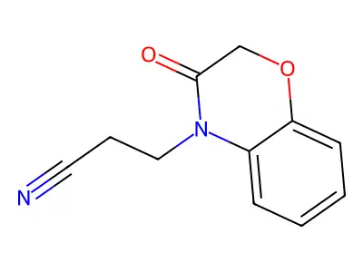 2,3-Dihydro-3-oxo-4H-1,4-benzoxazine-4-propionitrile structure