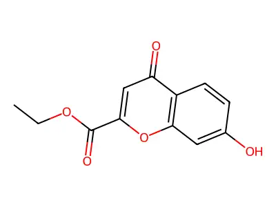 ethyl 7-hydroxy-4-oxo-4H-chromen-2-carboxylate structure