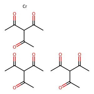 Tris(3-acetylpentane-2,4-dione);chromium structure