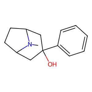 8-Methyl-3-phenyl-8-azabicyclo[3.2.1]octan-3-ol structure