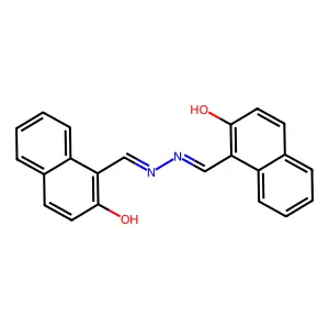 2-Hydroxynaphthalene-1-carbaldehyde ((2-hydroxy-1-naphthyl)methylene)hydrazone structure