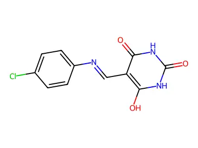 5-((4-Chloroanilino)methylene)-2,4,6(1H,3H,5H)-pyrimidinetrione structure
