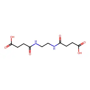 4,4'-(亚乙基二亚氨基)双(4-氧代丁酸) structure