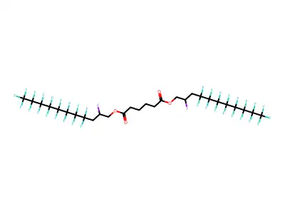 Bis[2-iodo-3-(perfluorooctyl)propyl]adipate structure