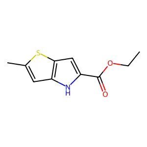 ethyl 2-methyl-4H-thieno[3,2-b]pyrrole-5-carboxylate structure