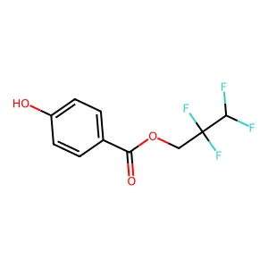 4-Hydroxy-benzoic acid 2,2,3,3-tetrafluoro-propyl ester structure
