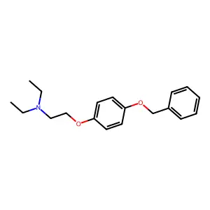 Triethylamine, 2-(p-(benzyloxy)phenoxy)- structure