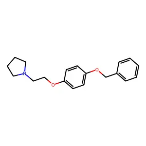 1-(2-(4-(Benzyloxy)phenoxy)ethyl)pyrrolidine structure