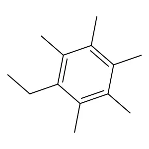 Benzene, ethylpentamethyl- structure