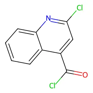 2-氯喹啉-4-甲酰氯 structure