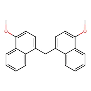1,1'-Methylenebis(4-methoxynaphthalene) structure