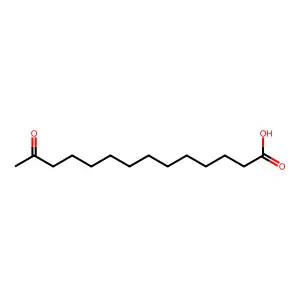 13-Oxotetradecanoic acid structure