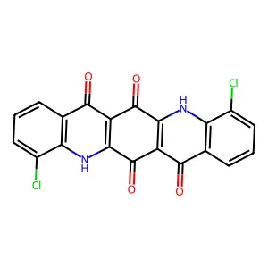 4,11-Dichloroquino(2,3-b)acridine-6,7,13,14(5H,12H)-tetrone structure
