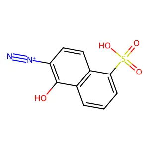 2-Naphthalenediazonium, 1-hydroxy-5-sulfo- structure