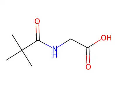 2-Pivalamidoacetic acid structure