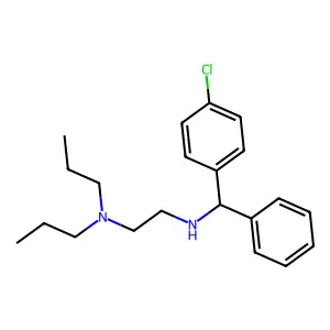 Ethylenediamine, N-(alpha-(p-chlorophenyl)benzyl)-N',N'-dipropyl- structure
