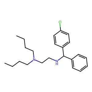 Ethylenediamine, N-(alpha-(p-chlorophenyl)benzyl)-N',N'-dibutyl- structure