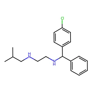 Ethylenediamine, N-(alpha-(p-chlorophenyl)benzyl)-N'-isobutyl- structure