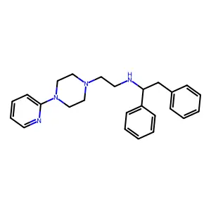 Piperazine, 1-(2-(1,2-diphenylethylamino)ethyl)-4-(2-pyridyl)- structure