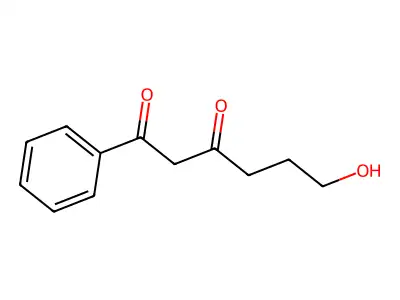 6-Hydroxy-1-phenylhexane-1,3-dione structure