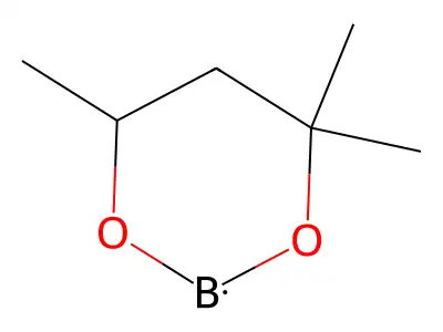 4,4,6-trimethyl-1,3,2-dioxaborinane structure