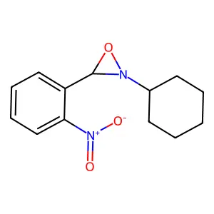 2-Cyclohexyl-3-(2-nitrophenyl)oxaziridine structure