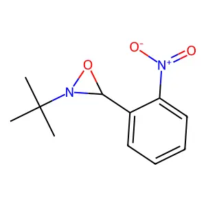 2-Tert-butyl-3-(2-nitrophenyl)oxaziridine structure