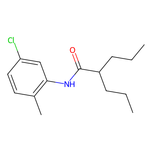 o-Valerotoluidide, 5'-chloro-2-propyl- structure