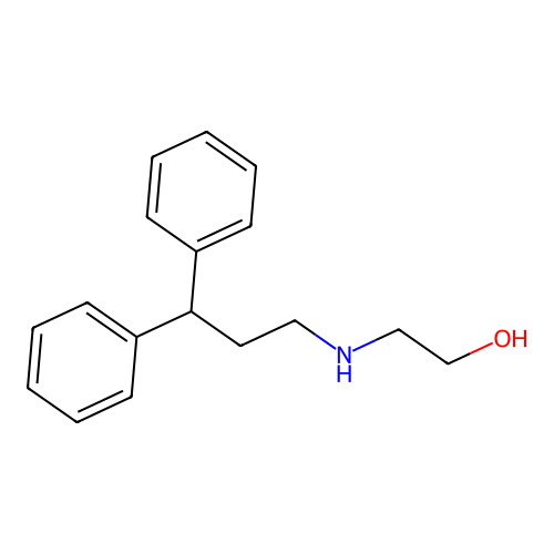 2-(3,3-Diphenylpropylamino)ethanol structure