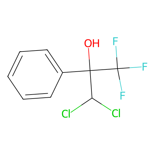 3,3-Dichloro-1,1,1-trifluoro-2-phenylpropan-2-ol structure