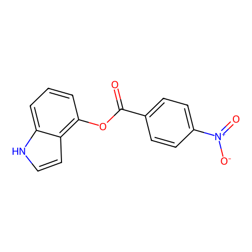 1H-indol-4-yl 4-nitrobenzoate structure