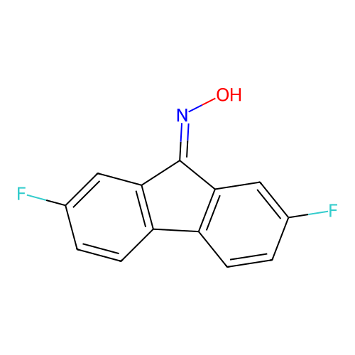N-(2,7-Difluoro-9H-fluoren-9-ylidene)hydroxylamine structure