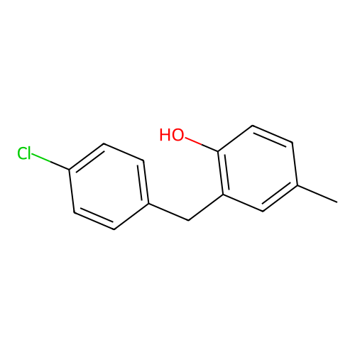 2-(4-Chlorobenzyl)-4-methylphenol structure