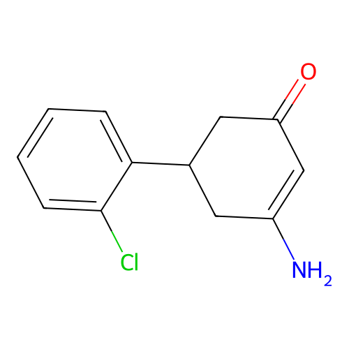 1-Amino-5-(2-chlorophenyl)cyclohexen-3-one structure