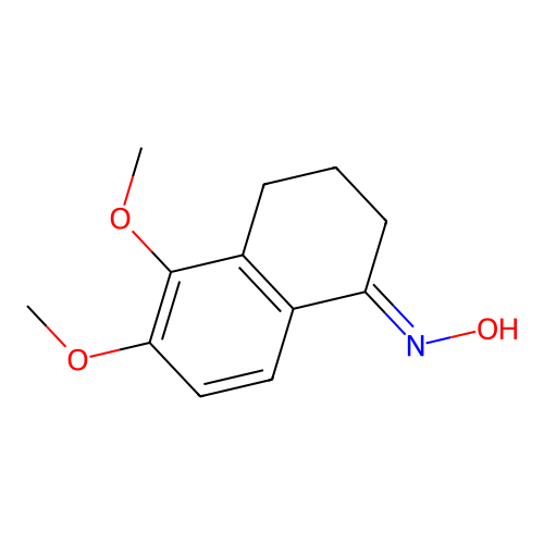 N-(5,6-dimethoxy-3,4-dihydro-2H-naphthalen-1-ylidene)hydroxylamine structure