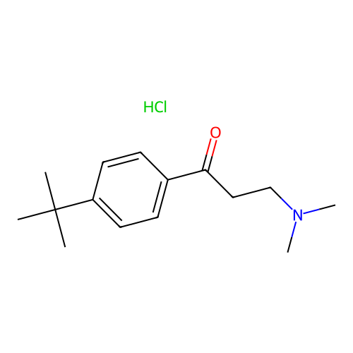 1-(4-Tert-butylphenyl)-3-(dimethylamino)propan-1-one;hydrochloride structure