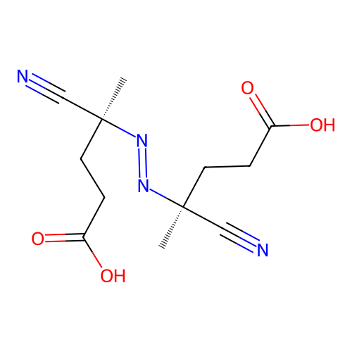 Azobis(cyanovaleric acid), (+/-)- structure