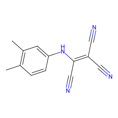Ethenetricarbonitrile, 3,4-xylidino- structure